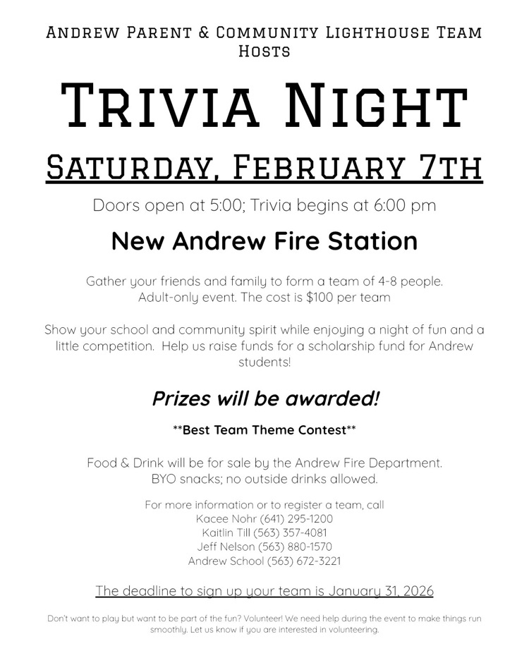 trivia night flyer