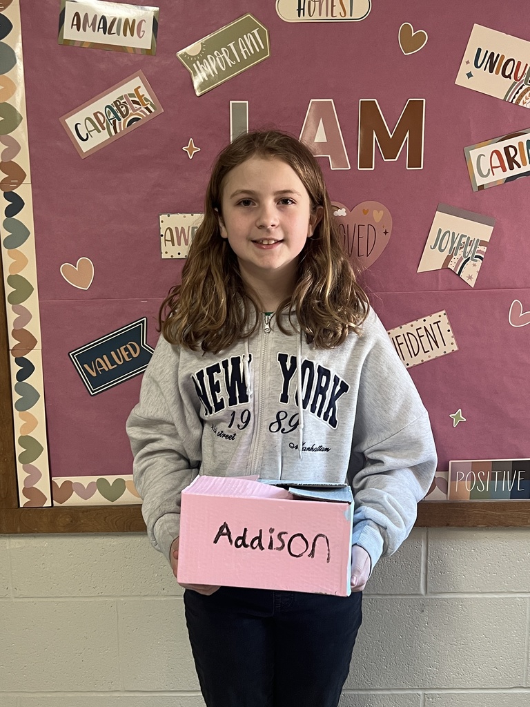 Addison & her Valentine's Box