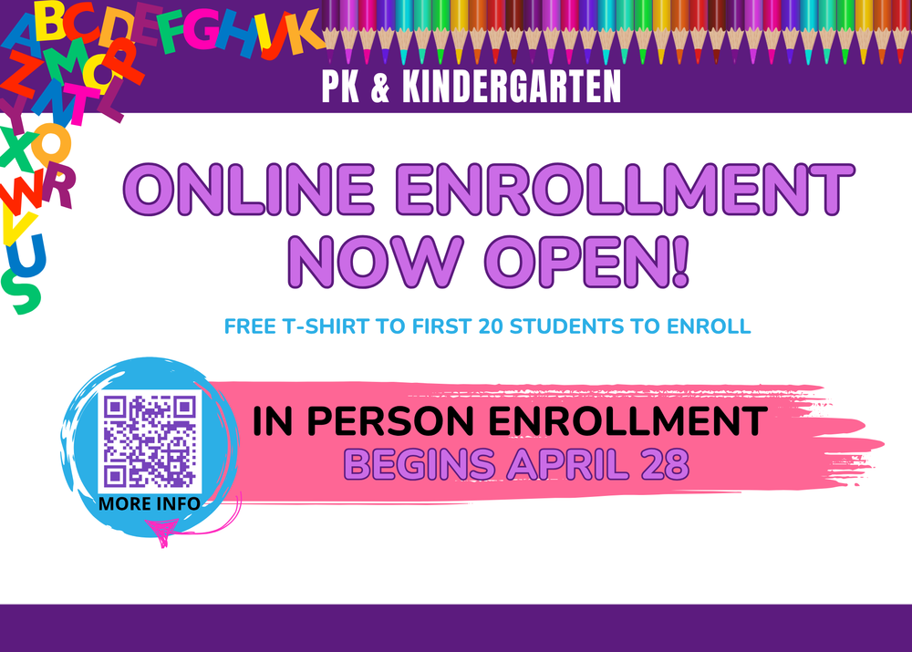 pre-k/k enrollment open