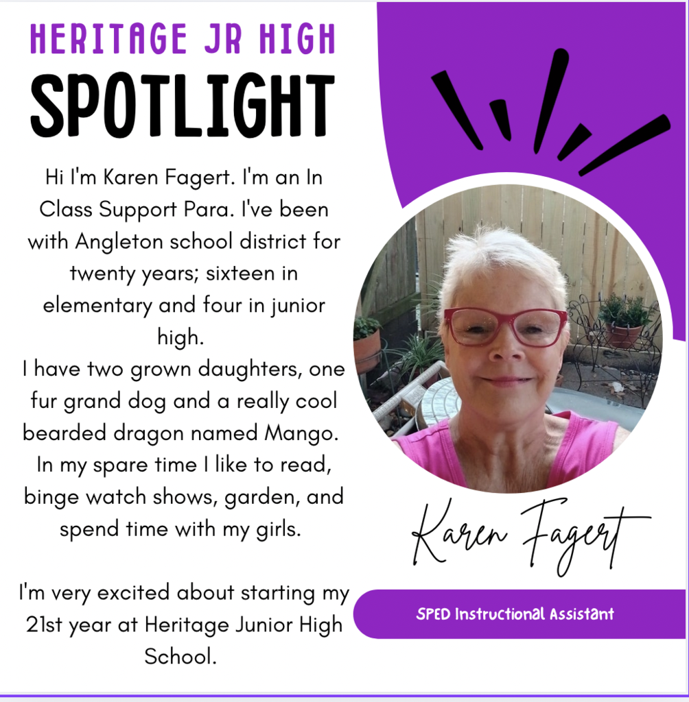 Welcome Ms. Fagert!