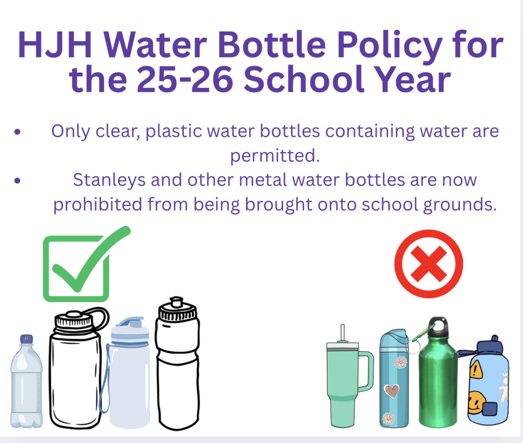 25-26 water bottle policy