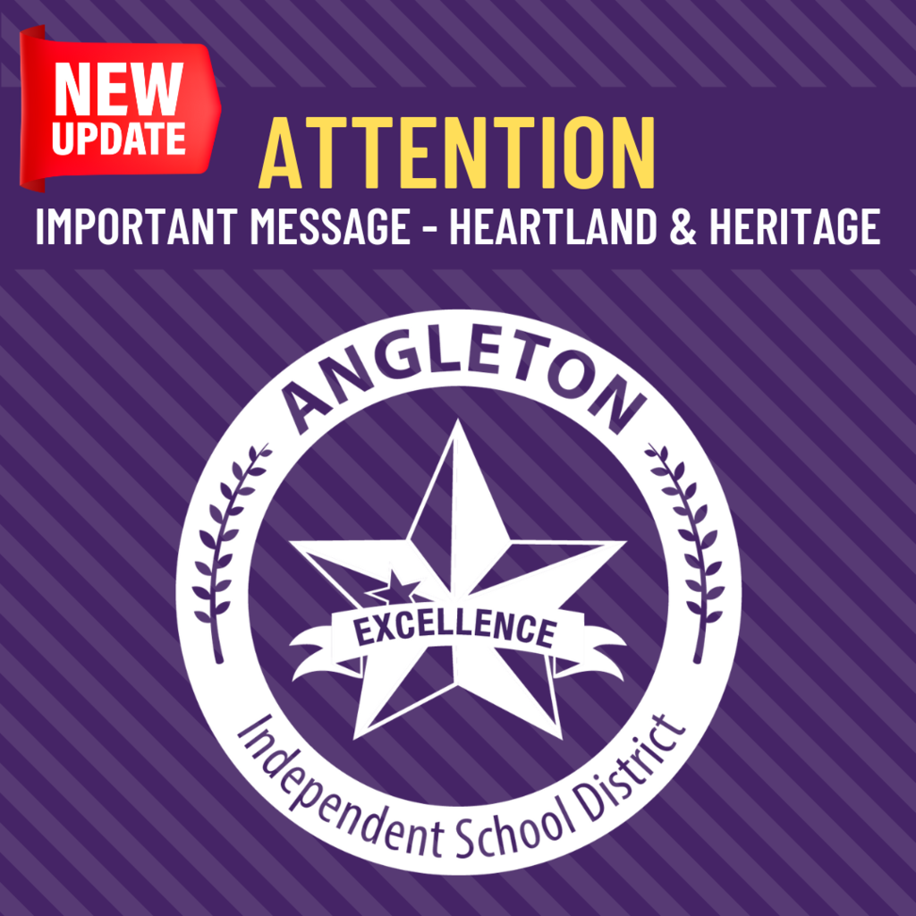 UPDATE - Attention Parents - Important Message for Heartland & Heritage