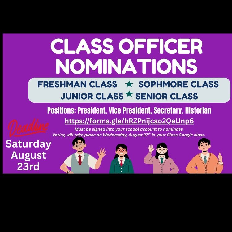 class officer nominations