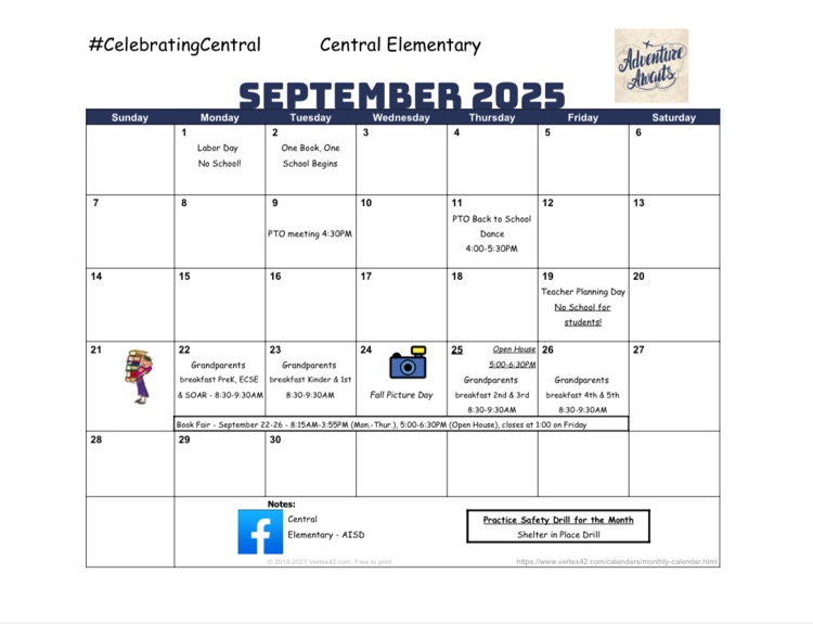 September calendar