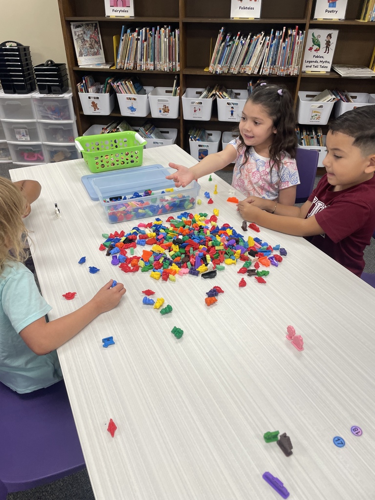 Our Pre-K students were "wild about books" in the library today! After a story, they had a blast building and experimenting with blocks and counters.  Hands-on learning is the best learning, using their imaginations and fine motor skills to create incredible things with different manipulatives. Building, creating, and learning all in one! 