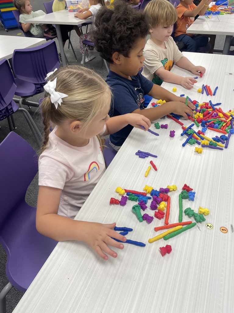 Our Pre-K students were "wild about books" in the library today! After a story, they had a blast building and experimenting with blocks and counters.  Hands-on learning is the best learning, using their imaginations and fine motor skills to create incredible things with different manipulatives. Building, creating, and learning all in one! 