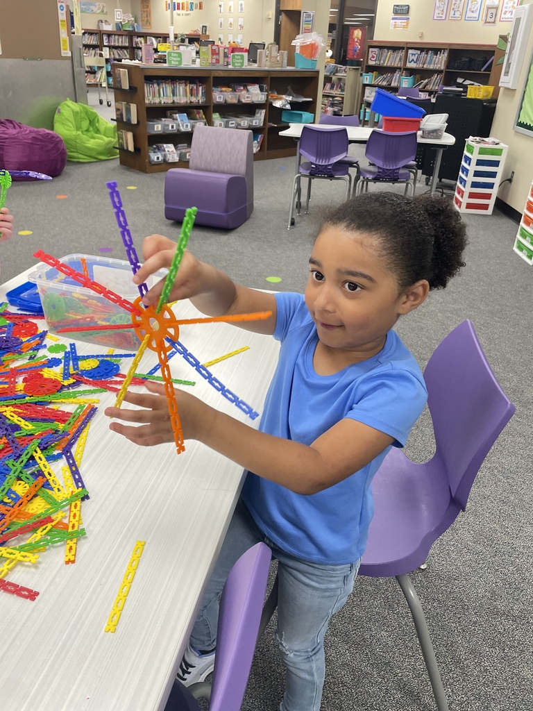 Our Pre-K students were "wild about books" in the library today! After a story, they had a blast building and experimenting with blocks and counters.  Hands-on learning is the best learning, using their imaginations and fine motor skills to create incredible things with different manipulatives. Building, creating, and learning all in one! 