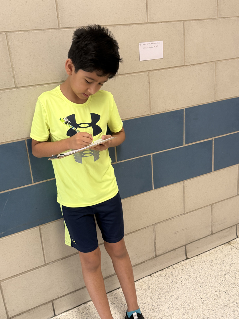Who says math review can't be an adventure? Our 5th graders took their learning to the hallway for a gallery walk, working through task cards posted on the walls. This innovative method keeps students active and excited about reinforcing their math skills. It's awesome to see them so focused and ready to learn!