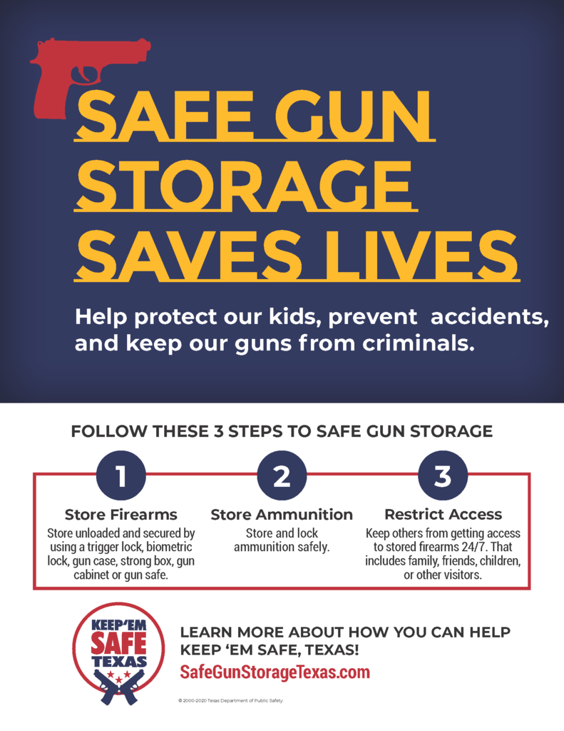 safe gun storage texas