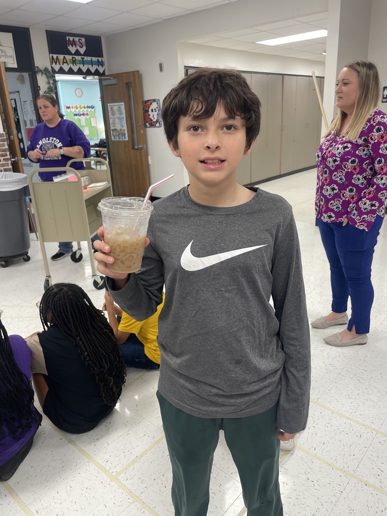 Hard work pays off! Our Fifth Graders earned a sweet reward for their amazing efforts with a Dr. Pepper and Cream treat and a fun game. It's so important to celebrate their successes and give them a chance to relax and connect. Keep up the great work, everyone!  #FifthGrade #StudentReward #HardWorkPaysOff #SchoolLife #CommunityEngagement