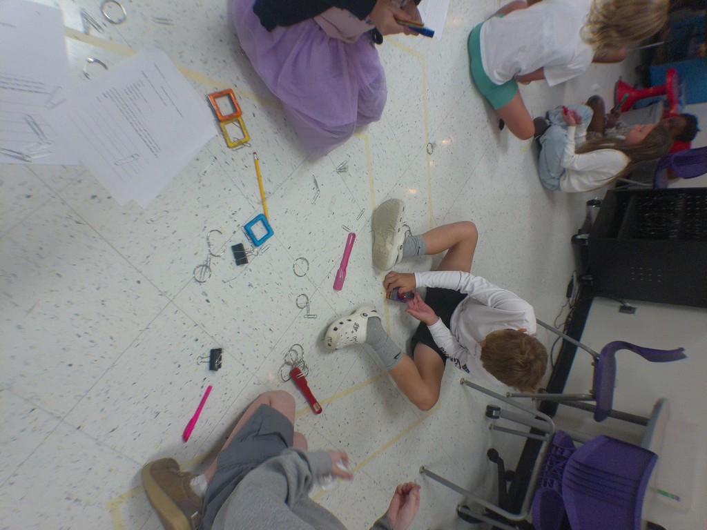 "Science in Action! Our 4th graders in Mrs. Edwards' class were hard at work today exploring non-contact forces like magnetism! They were challenged to make a car move without ever touching it. Talk about an engaging way to learn about how the world works! We love seeing our students become real-life investigators.