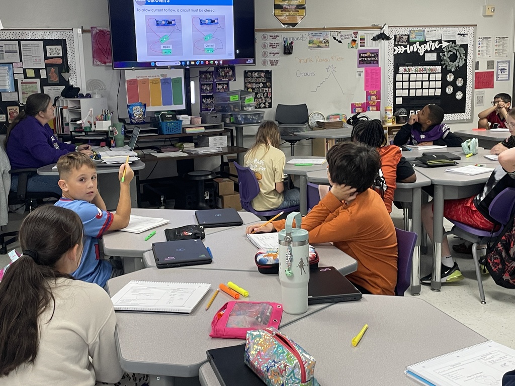 5th grade scientists in Mrs. Monroe's class are wired for success! Today, they dove into the fascinating world of electric circuits, learning the essential difference between open and closed circuits. They're not just reading about it—they're actively documenting their understanding in their interactive journals. Keeping the current flowing for a great future! #ScienceIsFun #FifthGradeScience #Circuits #HandsOnLearning