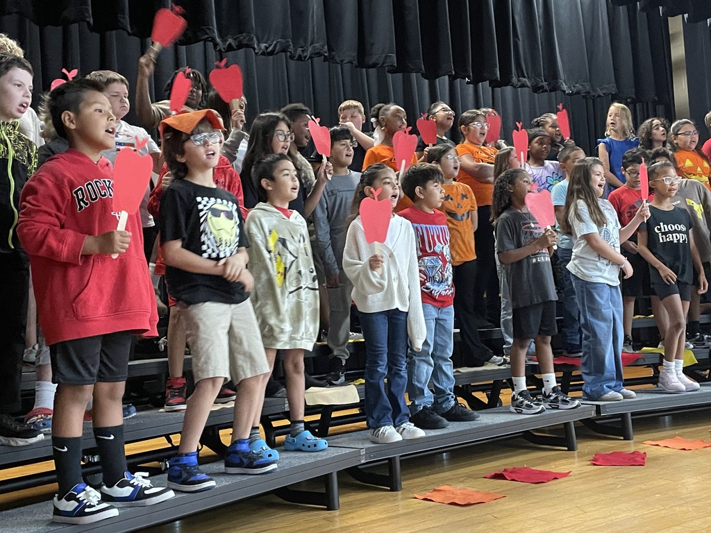 Getting ready for the big night!  Our 4th Graders are putting the finishing touches on their performance for tonight's Music Program! They've been working so hard with Mrs. Ransier and are excited to share their talents with the community. Check out a sneak peek of their amazing rehearsal!
