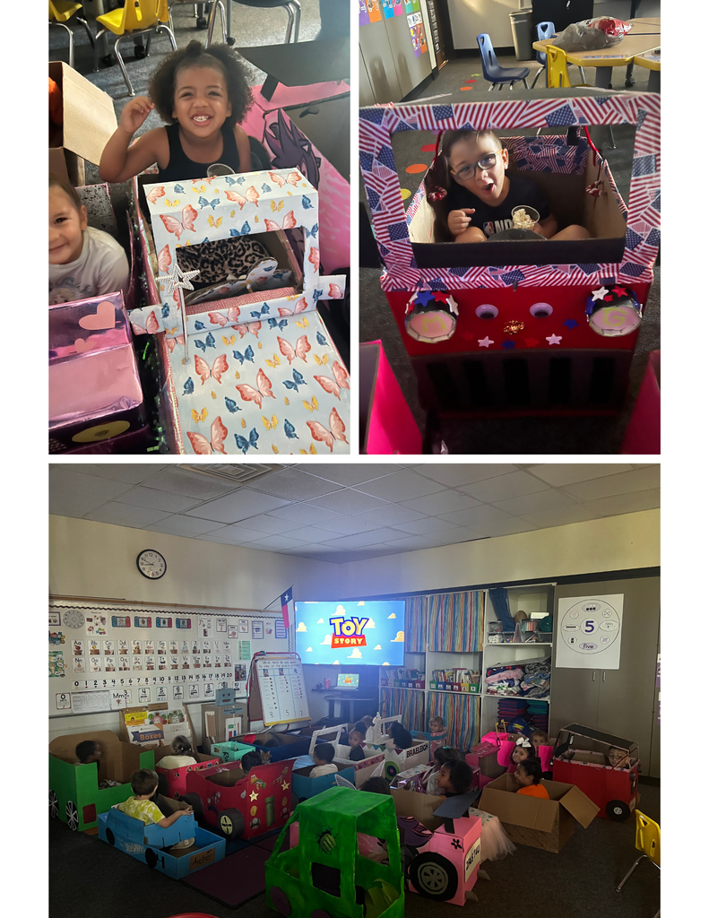Vroom vroom! Our Pre-K students celebrated the end of their Box Unit with a memorable Box Car Drive-In Movie! Look at those incredible, custom-made vehicles!  This unit wasn't just about creativity; it was about critical thinking and decision-making. After building their amazing cars, the students voted on which movie to watch and then enjoyed the show with popcorn inside their creations! It's so inspiring to see learning come to life. 