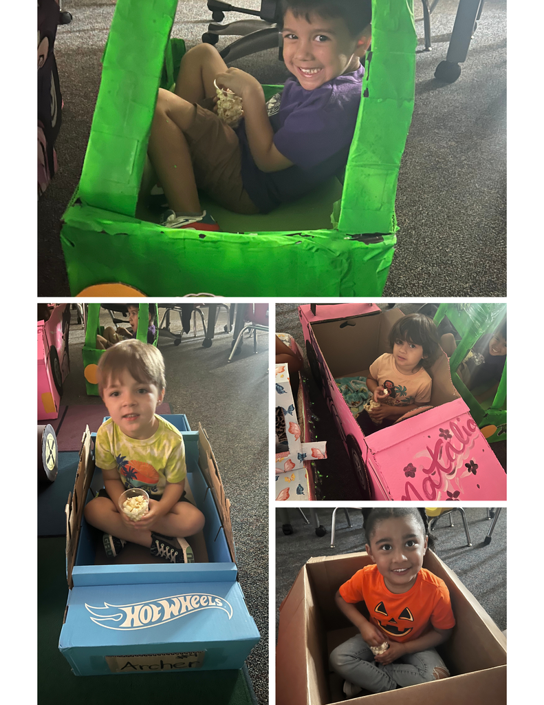 Vroom vroom! Our Pre-K students celebrated the end of their Box Unit with a memorable Box Car Drive-In Movie! Look at those incredible, custom-made vehicles!  This unit wasn't just about creativity; it was about critical thinking and decision-making. After building their amazing cars, the students voted on which movie to watch and then enjoyed the show with popcorn inside their creations! It's so inspiring to see learning come to life. 