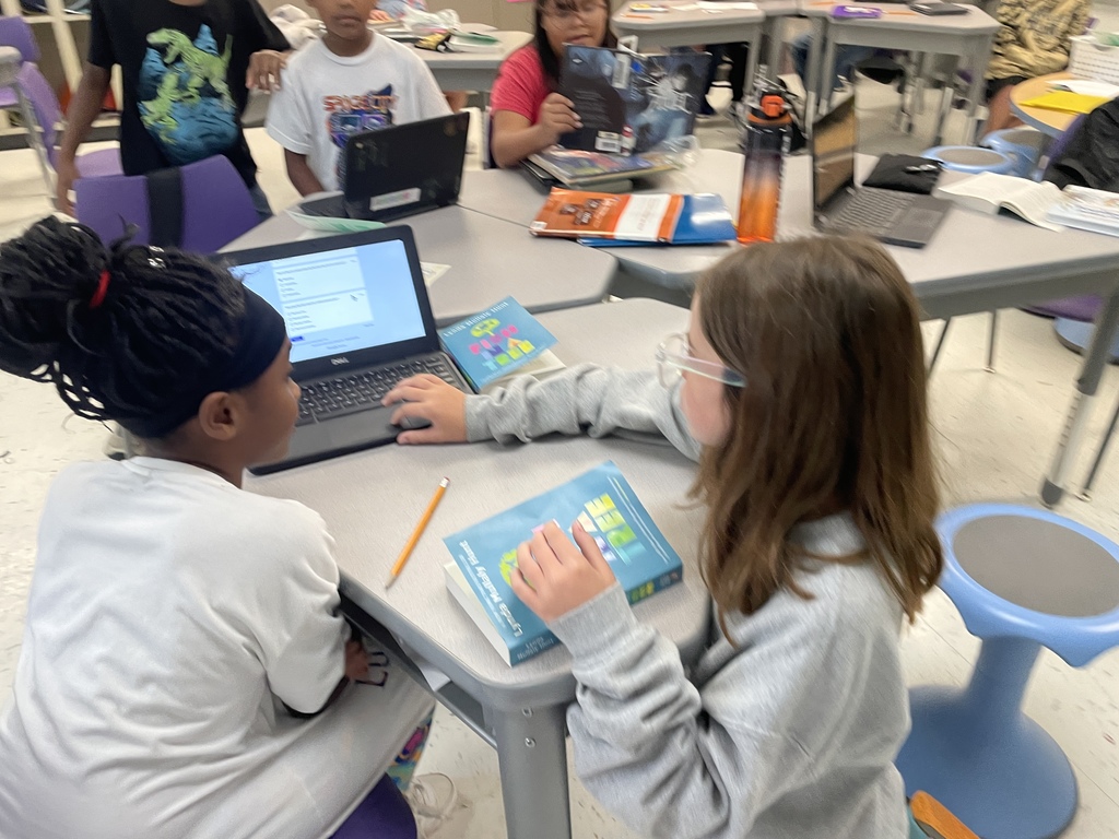 Teamwork makes the dream work in Ms. Trevino's 4th grade! These scholars are diving deep into A Fish in a Tree, working together to discuss, question, and understand the novel. It's amazing to see their critical thinking skills shine!  #4thGradeReading #Collaboration #CommunityInvolvement