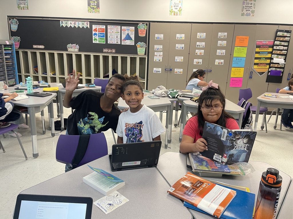 Teamwork makes the dream work in Ms. Trevino's 4th grade! These scholars are diving deep into A Fish in a Tree, working together to discuss, question, and understand the novel. It's amazing to see their critical thinking skills shine!  #4thGradeReading #Collaboration #CommunityInvolvement