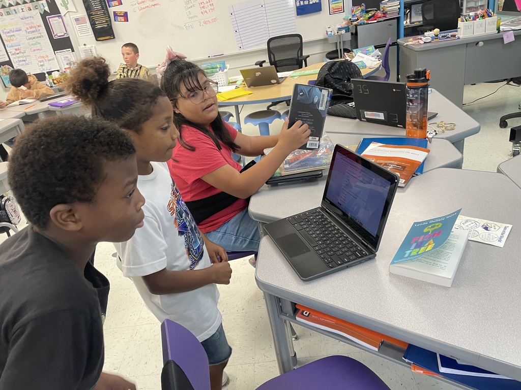 Teamwork makes the dream work in Ms. Trevino's 4th grade! These scholars are diving deep into A Fish in a Tree, working together to discuss, question, and understand the novel. It's amazing to see their critical thinking skills shine!  #4thGradeReading #Collaboration #CommunityInvolvement