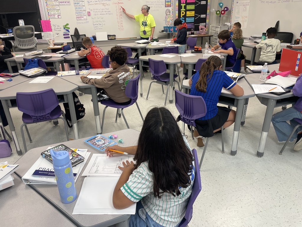 A huge shout-out to our incredible paraprofessional, Mrs. Gebert, who stepped up to substitute teach 4th-grade math, keeping the learning flowing seamlessly! We also appreciate Ms. Smith for providing valuable small-group support and guidance.  It truly takes a village, and we're so grateful for our dedicated staff who go above and beyond to ensure our students have a productive and engaging day. #SchoolCommunity #TeacherSupport #MathClass #4thGrade