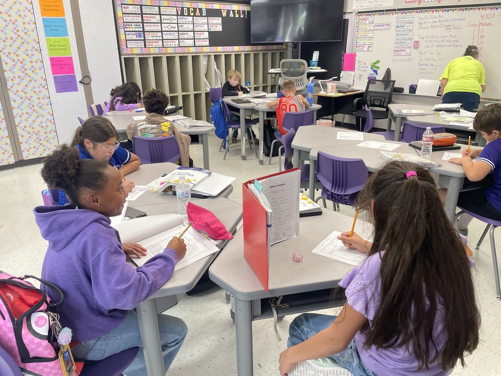 A huge shout-out to our incredible paraprofessional, Mrs. Gebert, who stepped up to substitute teach 4th-grade math, keeping the learning flowing seamlessly! We also appreciate Ms. Smith for providing valuable small-group support and guidance.  It truly takes a village, and we're so grateful for our dedicated staff who go above and beyond to ensure our students have a productive and engaging day. #SchoolCommunity #TeacherSupport #MathClass #4thGrade