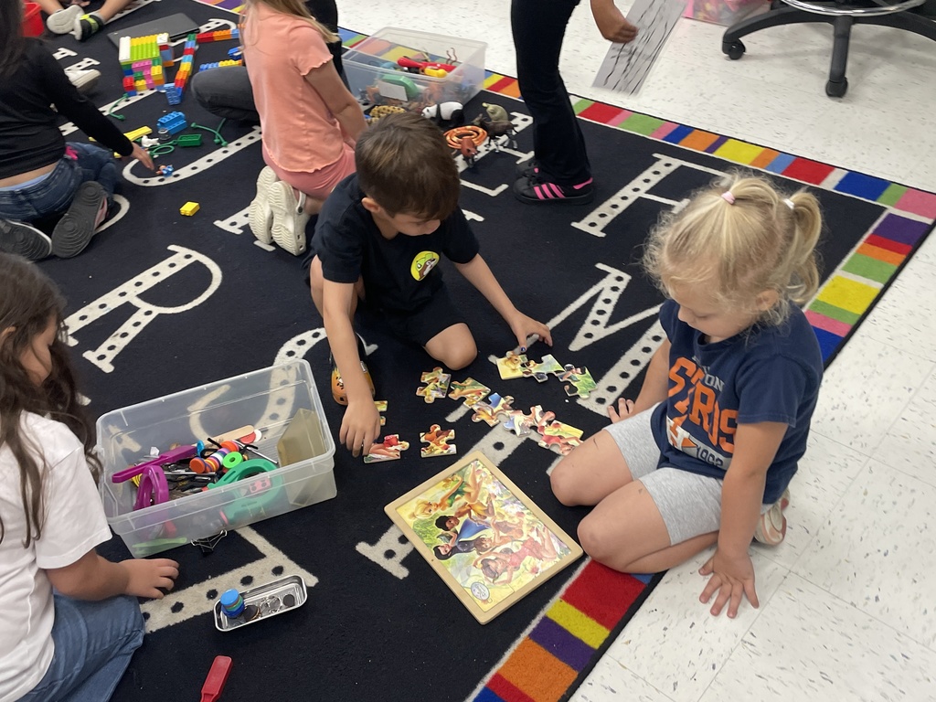 Math time in Ms. Morra's Kindergarten class is anything but boring! They kicked off with an interactive mini-lesson and then dove into small group instruction and centers. From puzzles to building blocks and counting activities, our little learners are exploring math concepts hands-on every day. It's wonderful to see the curiosity and teamwork in action! #KindergartenMath #HandsOnLearning #EarlyEducation #MsMorrasClass