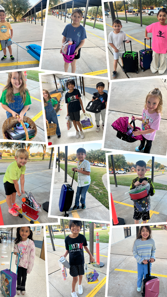 Anything But a Backpack Day brought out the most amazing creativity in our students for Homecoming Spirit Week! 🎒🚫  From rolling suitcases and laundry baskets to strollers and wagons, our students proved that school supplies can travel in style. It's so much fun to see their personalities shine through! ✨  We love celebrating school spirit! What's the most unique "backpack" you've ever seen? 👇
