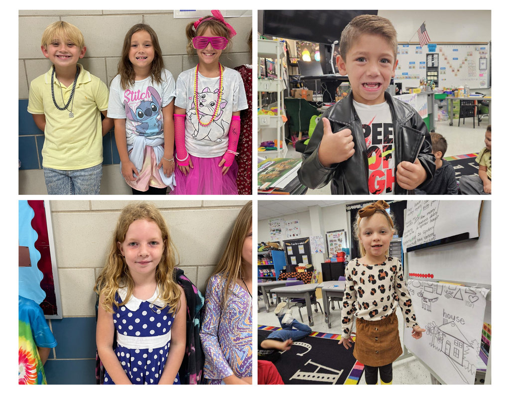 What a stylish crew! We traveled through time yesterday for Red Ribbon Week, celebrating a Drug-Free life by rocking our favorite decades!  From the groovy '60s hippies and rockin' '50s greasers to the totally awesome '80s athleisure and '90s neon, our students (and staff!) brought some serious retro flair.  It's clear that making positive, healthy choices never goes out of style. Thank you, families, for helping our students dress up and make this day a success!  #RedRibbonWeek #DecadeDay #DrugFreeLooksLikeMe #SchoolSpirit #CommunityInvolvement #ThrowbackFashion