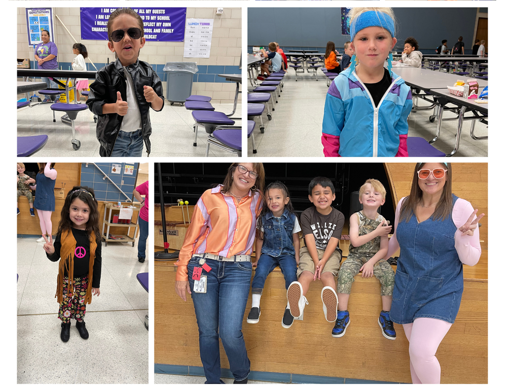 What a stylish crew! We traveled through time yesterday for Red Ribbon Week, celebrating a Drug-Free life by rocking our favorite decades!  From the groovy '60s hippies and rockin' '50s greasers to the totally awesome '80s athleisure and '90s neon, our students (and staff!) brought some serious retro flair.  It's clear that making positive, healthy choices never goes out of style. Thank you, families, for helping our students dress up and make this day a success!  #RedRibbonWeek #DecadeDay #DrugFreeLooksLikeMe #SchoolSpirit #CommunityInvolvement #ThrowbackFashion