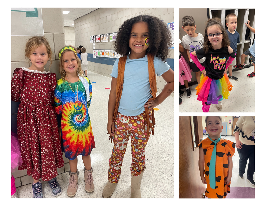 What a stylish crew! We traveled through time yesterday for Red Ribbon Week, celebrating a Drug-Free life by rocking our favorite decades!  From the groovy '60s hippies and rockin' '50s greasers to the totally awesome '80s athleisure and '90s neon, our students (and staff!) brought some serious retro flair.  It's clear that making positive, healthy choices never goes out of style. Thank you, families, for helping our students dress up and make this day a success!  #RedRibbonWeek #DecadeDay #DrugFreeLooksLikeMe #SchoolSpirit #CommunityInvolvement #ThrowbackFashion