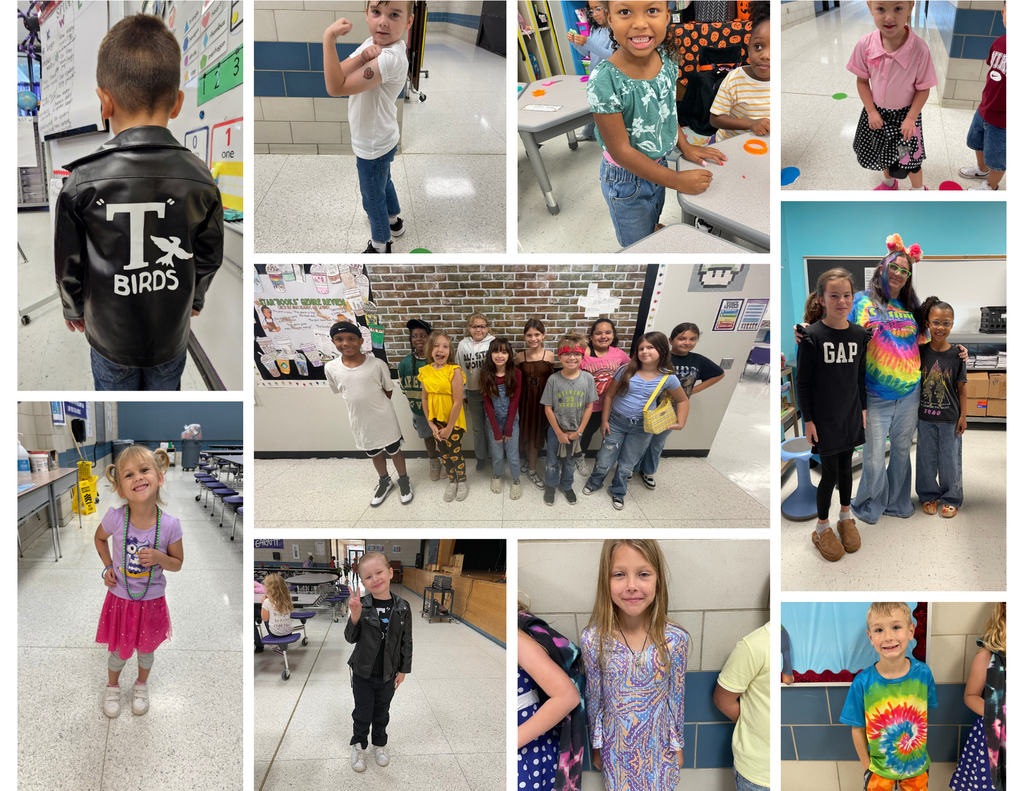 What a stylish crew! We traveled through time yesterday for Red Ribbon Week, celebrating a Drug-Free life by rocking our favorite decades!  From the groovy '60s hippies and rockin' '50s greasers to the totally awesome '80s athleisure and '90s neon, our students (and staff!) brought some serious retro flair.  It's clear that making positive, healthy choices never goes out of style. Thank you, families, for helping our students dress up and make this day a success!  #RedRibbonWeek #DecadeDay #DrugFreeLooksLikeMe #SchoolSpirit #CommunityInvolvement #ThrowbackFashion