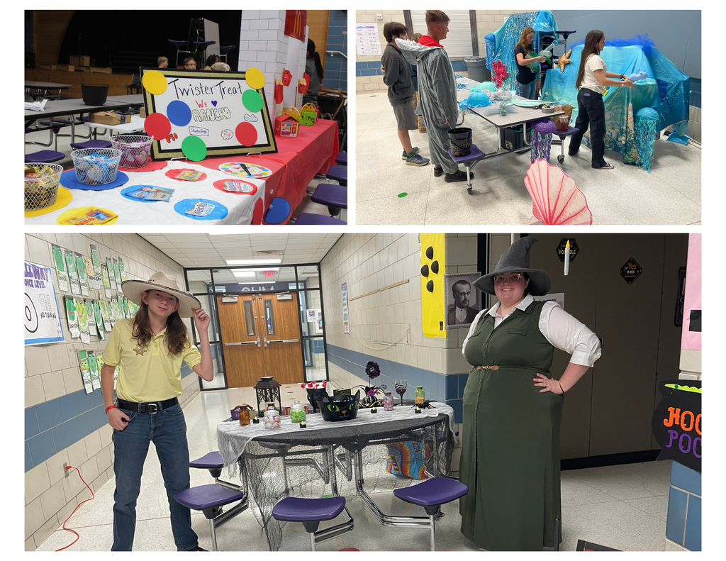 The rain couldn't stop the fun at our first Trunk or Treat! What an incredible night seeing all of our amazing students, families, and community partners in costume.  A huge THANK YOU to the groups who decorated a "trunk" (or table!) and helped make the event a huge success: The Donut Shop, Taekwondo, Rancho's Ms. Walker, our 3rd and 4th Grade Teams, Mrs. Davis & Mrs. Counts, Officer Harper along with Mrs. Gonzales and Mrs. Williams, Ms. Morra, our PTO (Ms. Alyssia, Ms. Lauren, Ms. Joy, Ms. Laken), our principals Mrs. Gay & Mrs. Barerra, Mrs. Valdez & Mrs. Mancuso, both Junior High Student Councils, High School ROTC, and Rancho's Shutterbugs club!  We love bringing our community together for these unforgettable school events! 