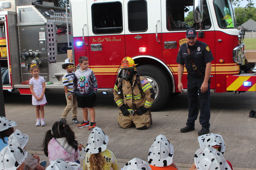 What a bright group of future safety experts! Our Pre-K, Kindergarten, 1st, and 2nd graders had an exciting and educational Fire Safety Day! They learned important lessons on what to do in an emergency and even got to check out a real fire truck and meet our local heroes. Thank you to our incredible firefighters for taking the time to teach our students the value of fire prevention and safety.  #FireSafetyDay #SchoolSafety #CommunityHeroes #EarlyEducation