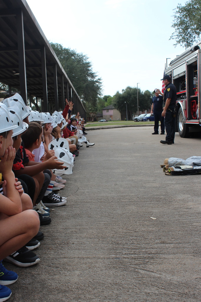 What a bright group of future safety experts! Our Pre-K, Kindergarten, 1st, and 2nd graders had an exciting and educational Fire Safety Day! They learned important lessons on what to do in an emergency and even got to check out a real fire truck and meet our local heroes. Thank you to our incredible firefighters for taking the time to teach our students the value of fire prevention and safety.  #FireSafetyDay #SchoolSafety #CommunityHeroes #EarlyEducation