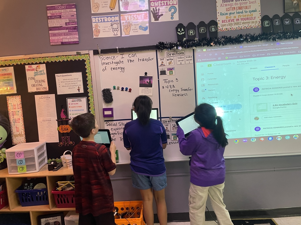 4th Grade in Motion! Students in Mrs. Edwards' class aren't stuck in their seats—they're greeting up and getting hands-on with their learning! They're actively using their classroom resources to investigate science questions. This is what dynamic, engaged learning looks like! #ActiveLearning #4thGrade #ClassroomCommunity #StudentEngagement
