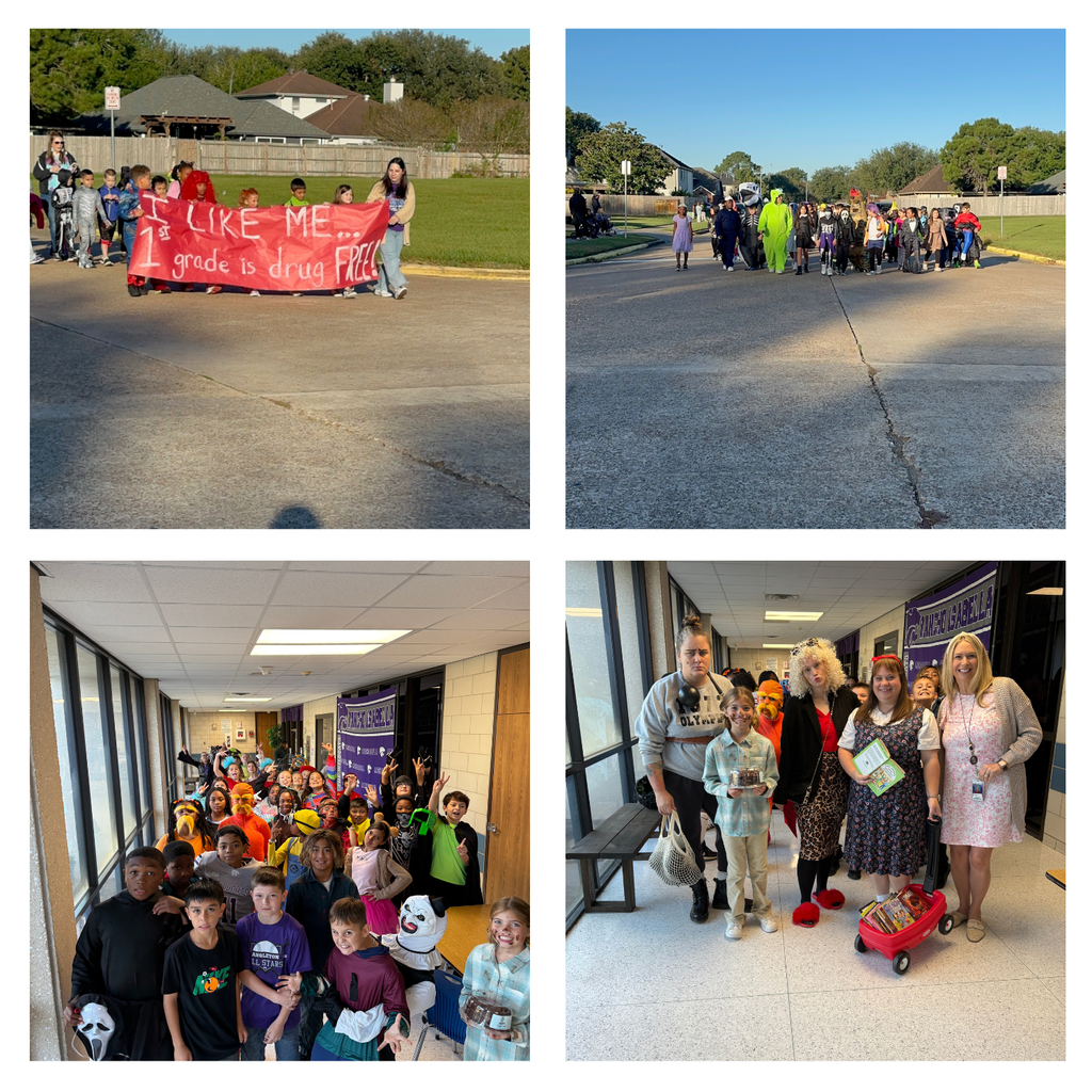 Life's a puzzle, solve it drug-free! That was the powerful theme of our Red Ribbon Week parade this morning, and our students absolutely crushed it! From Pre-K to 5th grade, every child dressed up to show their commitment to a healthy future. It’s important to teach these positive values early, and events like this bring our message to life. We are so proud of our students for taking this pledge! Check out all the amazing costumes, they certainly scared the drugs away!