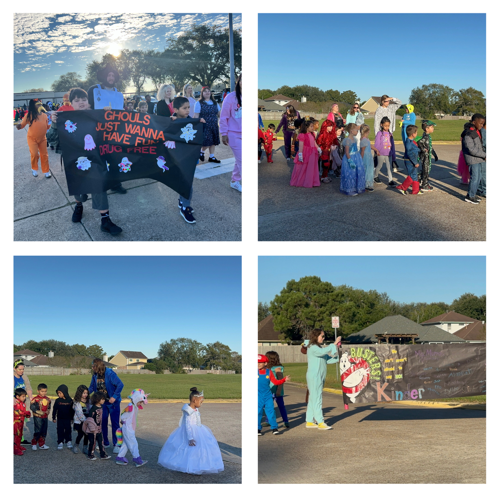 Life's a puzzle, solve it drug-free! That was the powerful theme of our Red Ribbon Week parade this morning, and our students absolutely crushed it! From Pre-K to 5th grade, every child dressed up to show their commitment to a healthy future. It’s important to teach these positive values early, and events like this bring our message to life. We are so proud of our students for taking this pledge! Check out all the amazing costumes, they certainly scared the drugs away!
