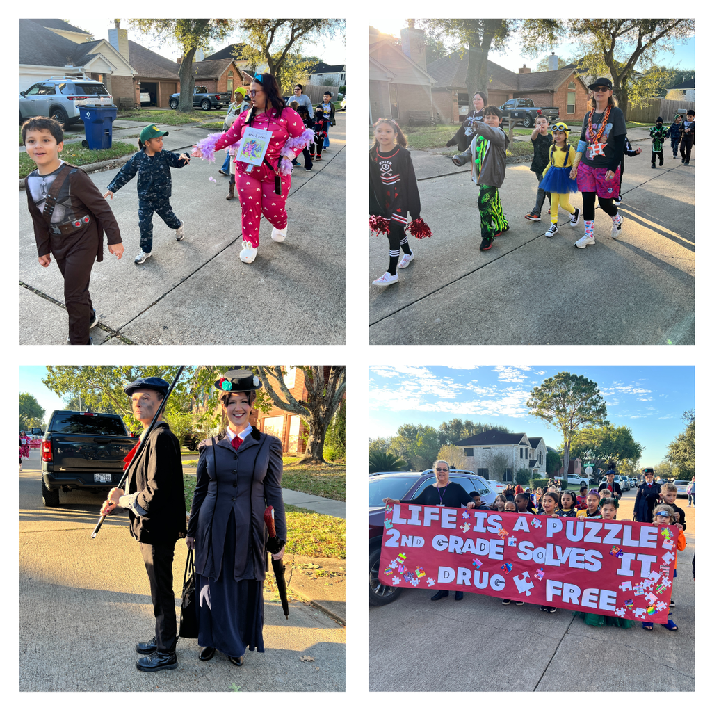 Life's a puzzle, solve it drug-free! That was the powerful theme of our Red Ribbon Week parade this morning, and our students absolutely crushed it! From Pre-K to 5th grade, every child dressed up to show their commitment to a healthy future. It’s important to teach these positive values early, and events like this bring our message to life. We are so proud of our students for taking this pledge! Check out all the amazing costumes, they certainly scared the drugs away!