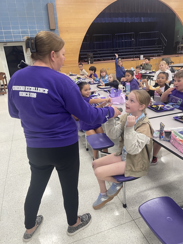 It's not just lunch, it's Lunchtime Learning and a whole lot of fun! Look at the engagement as our amazing third graders sharpen their minds and community spirit playing trivia with Mrs. Greaves.