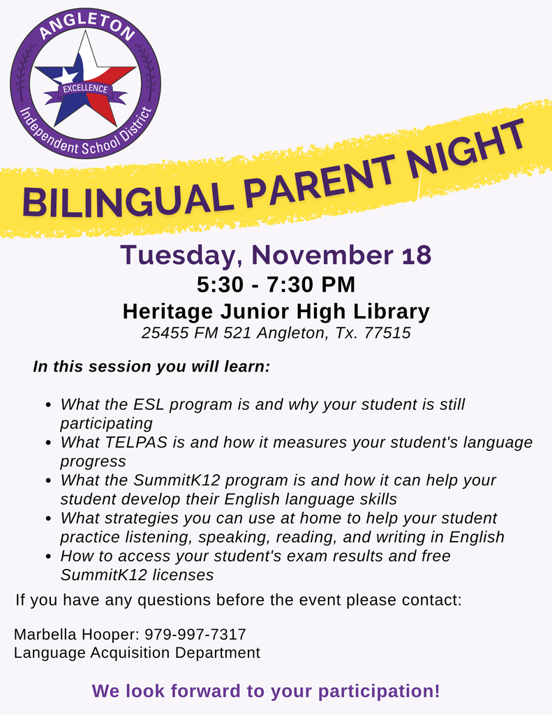 bilingual parent night
