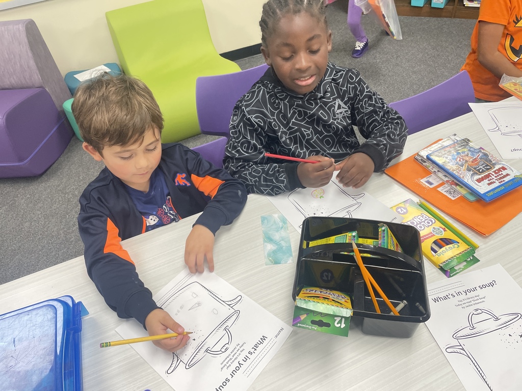 Nothing beats exploring a good book! After a fun session reading "Duck Soup" and stirring up some imaginary recipes, Ms. Brown's 2nd graders dove into the stacks to find their next great adventure. We love seeing our students check out new books and become lifelong readers!