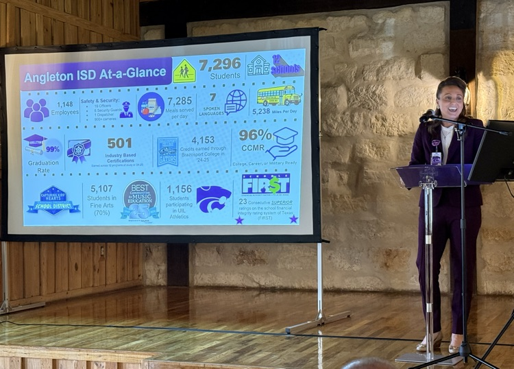 Dr. Alicia Press speaking at Chamber event