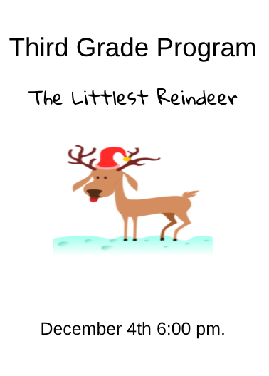 The stage is set and the excitement is building! Our 3rd graders have a wonderful show prepared for you tonight at 6:00 PM. It’s going to be a great night of music and fun—we hope to see you all!