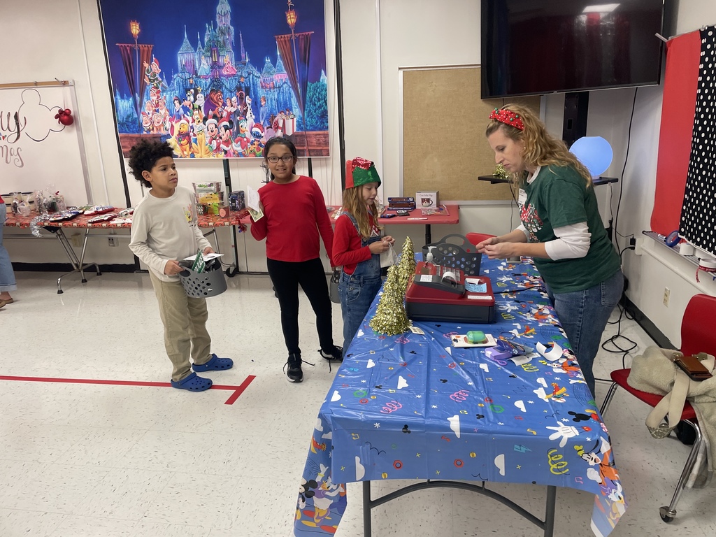 It takes a village (and a few elves!) to make the magic happen. A huge thank you to PTO and everyone helping our students navigate the Holiday Shop. Seeing the smiles on their faces makes it all worth it.  We have one day left—tomorrow is the last call for holiday shopping!