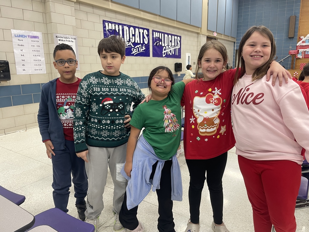 From "Team Nice" to "Team Naughty" (and a few Grinches in between! ), we saw it all today! The students looked fantastic for Favorite Holiday Shirt Day. We love days like this that bring our school community together with a little extra joy.  Tomorrow's Mission: Let’s get tacky! Tomorrow is Ugly Christmas Sweater Day. The uglier, the better! 