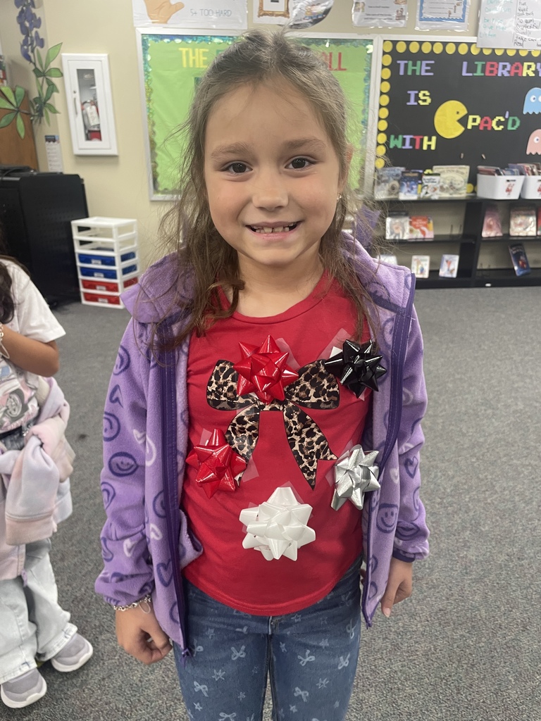 The best gifts don’t come under a tree—they walk through our hallways every day!  We had a blast celebrating "Dress Like a Present Day" today. seeing all the bows, boxes, and ribbons reminded us that our students truly are the greatest gift to this school and community. Thank you to our families for getting creative and helping us spread the joy!  Reminder: Tomorrow is Fa La La La Flannel Day, so wear your cozy plaid!