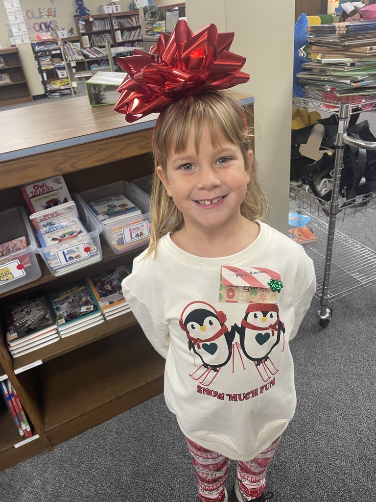 The best gifts don’t come under a tree—they walk through our hallways every day!  We had a blast celebrating "Dress Like a Present Day" today. seeing all the bows, boxes, and ribbons reminded us that our students truly are the greatest gift to this school and community. Thank you to our families for getting creative and helping us spread the joy!  Reminder: Tomorrow is Fa La La La Flannel Day, so wear your cozy plaid!