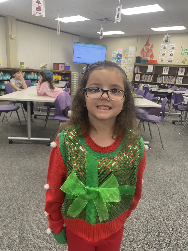 The best gifts don’t come under a tree—they walk through our hallways every day!  We had a blast celebrating "Dress Like a Present Day" today. seeing all the bows, boxes, and ribbons reminded us that our students truly are the greatest gift to this school and community. Thank you to our families for getting creative and helping us spread the joy!  Reminder: Tomorrow is Fa La La La Flannel Day, so wear your cozy plaid!