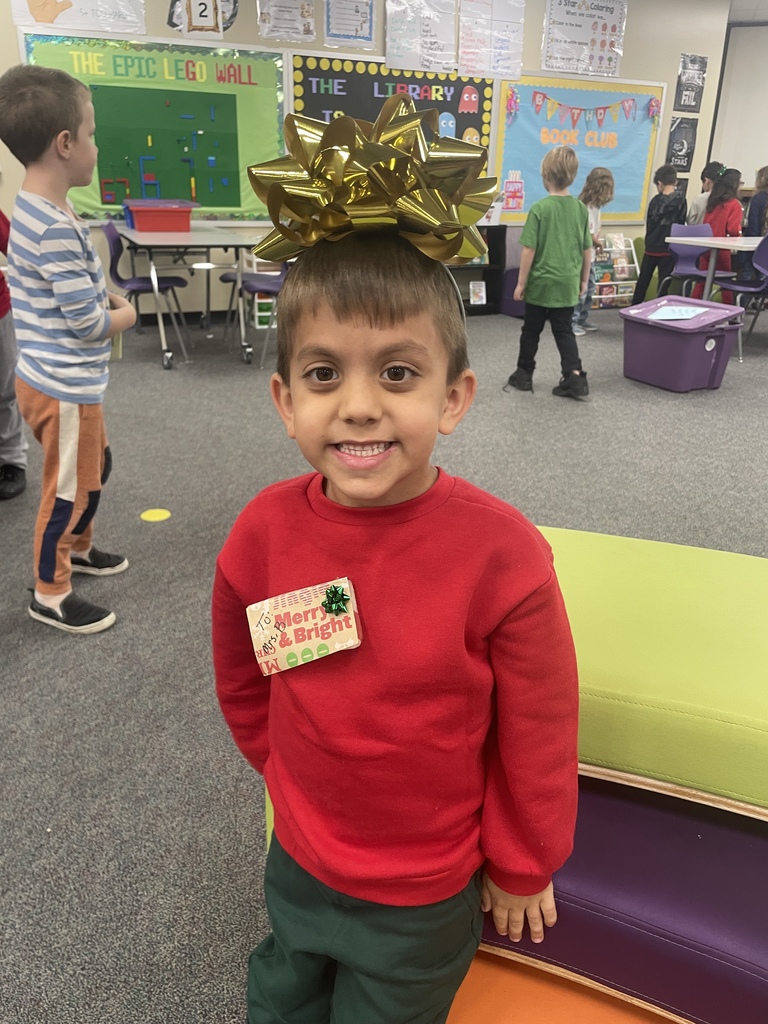 The best gifts don’t come under a tree—they walk through our hallways every day!  We had a blast celebrating "Dress Like a Present Day" today. seeing all the bows, boxes, and ribbons reminded us that our students truly are the greatest gift to this school and community. Thank you to our families for getting creative and helping us spread the joy!  Reminder: Tomorrow is Fa La La La Flannel Day, so wear your cozy plaid!