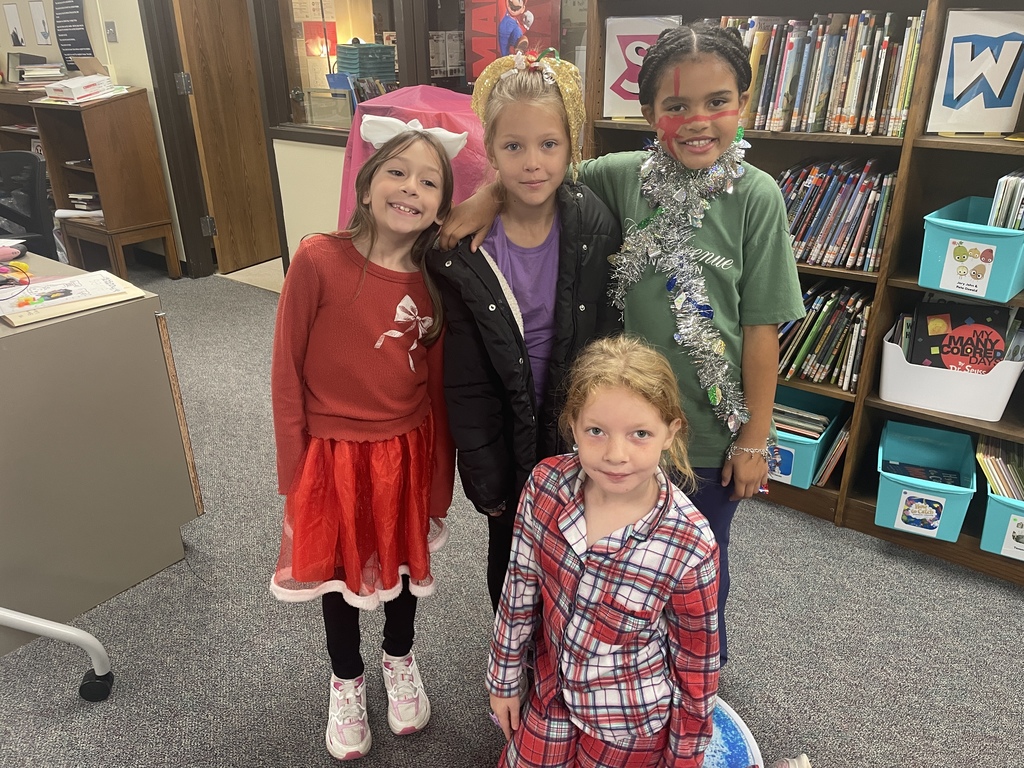 The best gifts don’t come under a tree—they walk through our hallways every day!  We had a blast celebrating "Dress Like a Present Day" today. seeing all the bows, boxes, and ribbons reminded us that our students truly are the greatest gift to this school and community. Thank you to our families for getting creative and helping us spread the joy!  Reminder: Tomorrow is Fa La La La Flannel Day, so wear your cozy plaid!