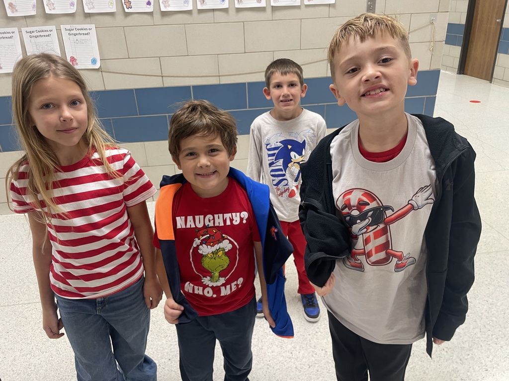 Our students brought the holiday cheer today dressed in their best red and white for Candy Cane Day! Nothing is better than seeing their faces light up with joy and friendship. We are so proud of the positive and loving environment they create every single day!  Heads up, everyone! Get those tinsel and ornaments ready because tomorrow is Dress Like a Christmas Tree Day!